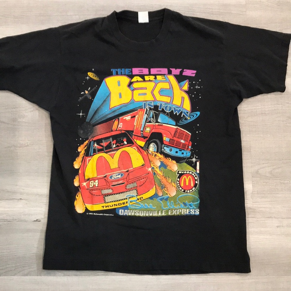 Vintage Bill Elliot McDonalds Racing T-shirt